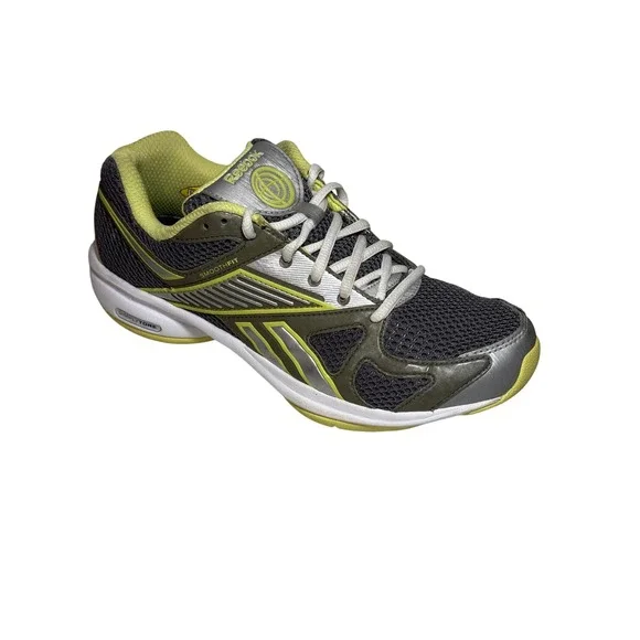 Reebok‎ SmoothFit Women's Running Shoes Gray Yellow Size 7 - Picture 5 of 7